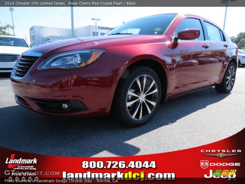 Deep Cherry Red Crystal Pearl / Black 2014 Chrysler 200 Limited Sedan
