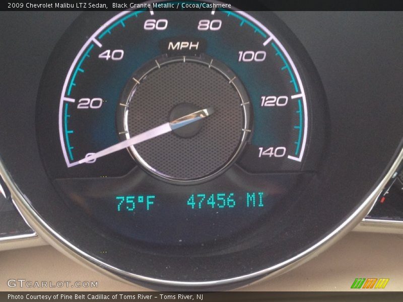 Black Granite Metallic / Cocoa/Cashmere 2009 Chevrolet Malibu LTZ Sedan