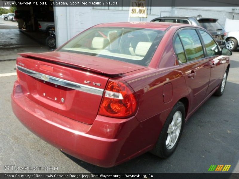 Sport Red Metallic / Neutral 2004 Chevrolet Malibu LT V6 Sedan