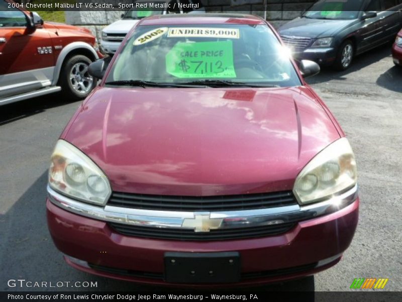 Sport Red Metallic / Neutral 2004 Chevrolet Malibu LT V6 Sedan