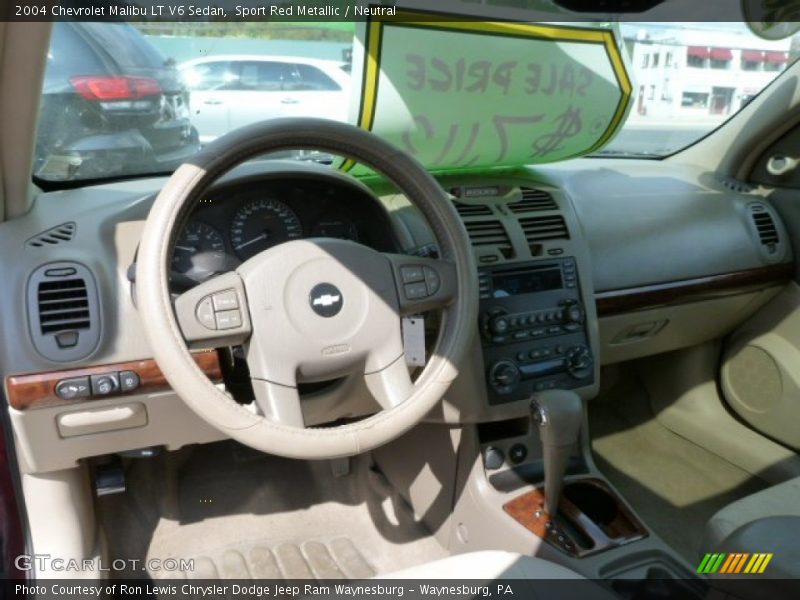 Sport Red Metallic / Neutral 2004 Chevrolet Malibu LT V6 Sedan