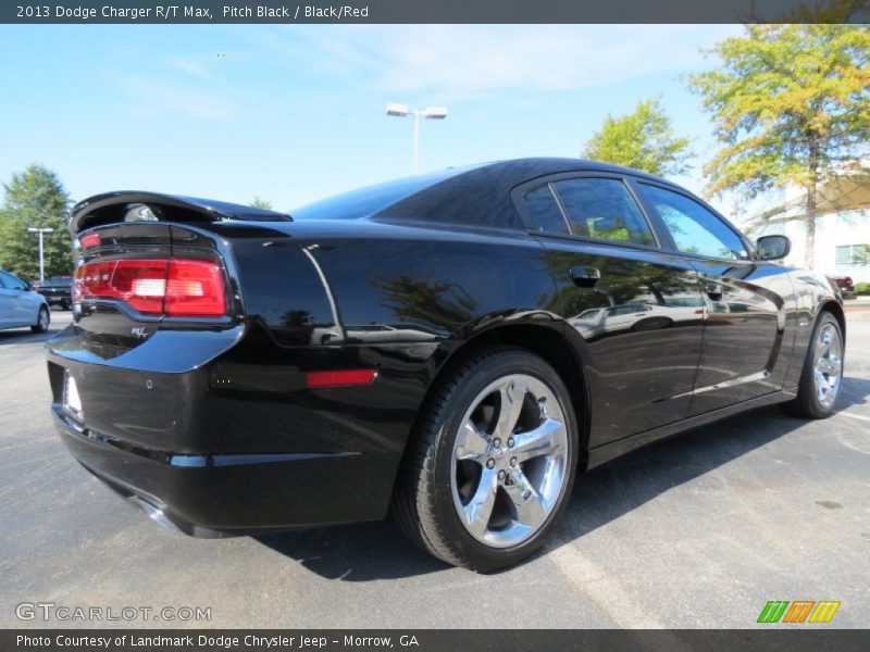Pitch Black / Black/Red 2013 Dodge Charger R/T Max