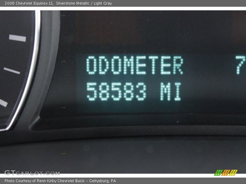 Silverstone Metallic / Light Gray 2008 Chevrolet Equinox LS