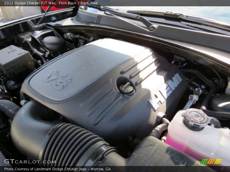 Pitch Black / Black/Red 2013 Dodge Charger R/T Max