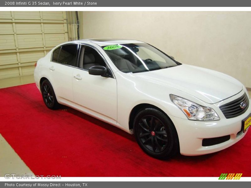 Ivory Pearl White / Stone 2008 Infiniti G 35 Sedan
