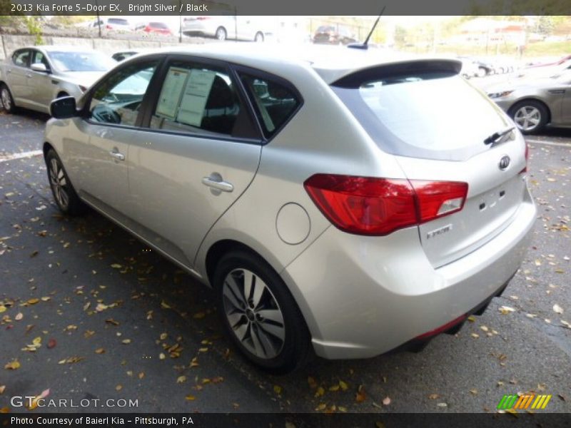 Bright Silver / Black 2013 Kia Forte 5-Door EX