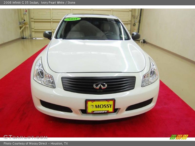 Ivory Pearl White / Stone 2008 Infiniti G 35 Sedan