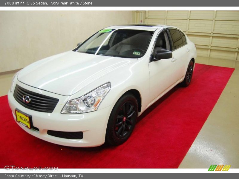 Ivory Pearl White / Stone 2008 Infiniti G 35 Sedan