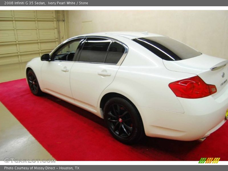 Ivory Pearl White / Stone 2008 Infiniti G 35 Sedan