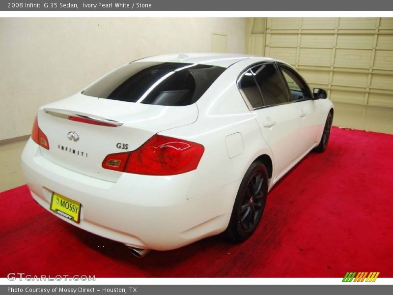 Ivory Pearl White / Stone 2008 Infiniti G 35 Sedan