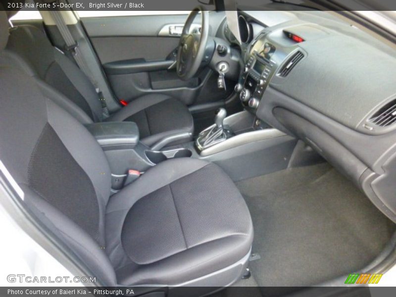 Bright Silver / Black 2013 Kia Forte 5-Door EX