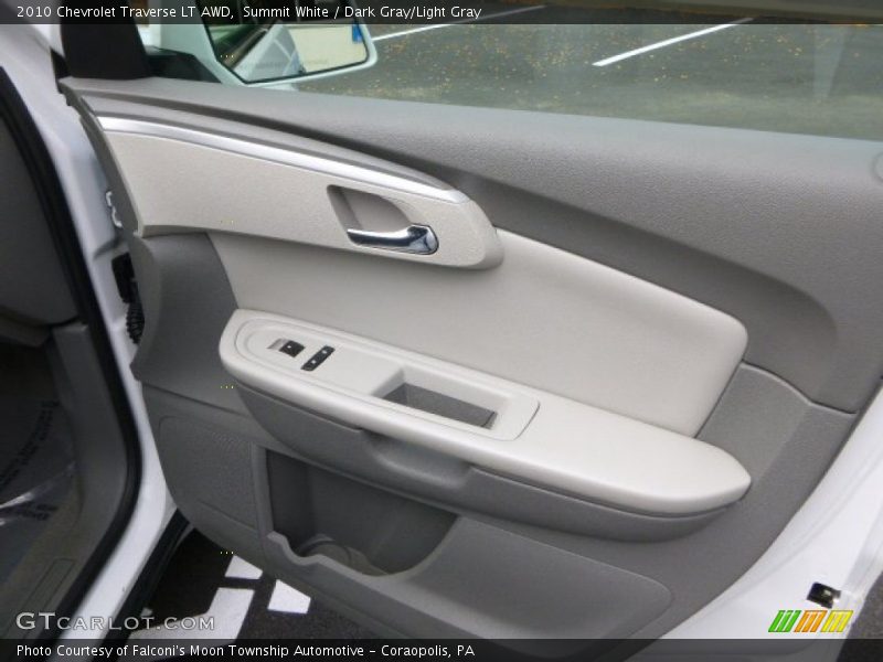 Summit White / Dark Gray/Light Gray 2010 Chevrolet Traverse LT AWD
