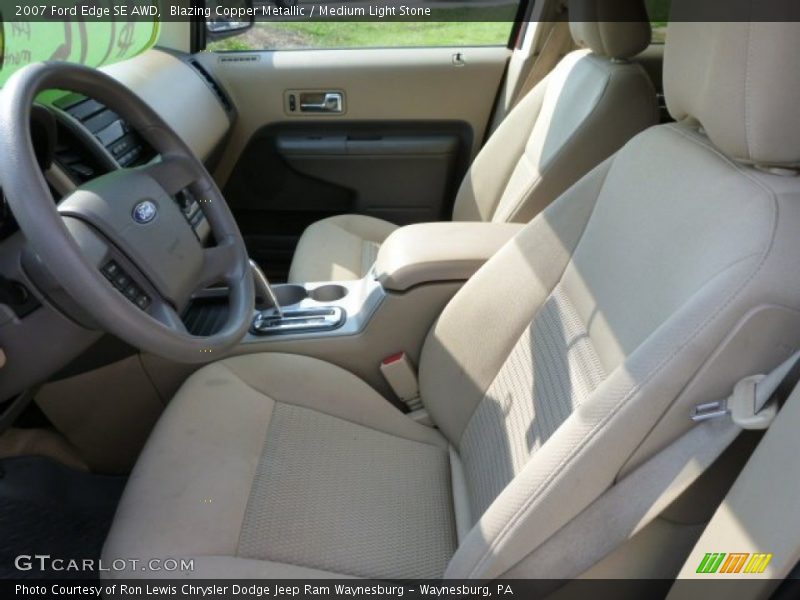 Blazing Copper Metallic / Medium Light Stone 2007 Ford Edge SE AWD