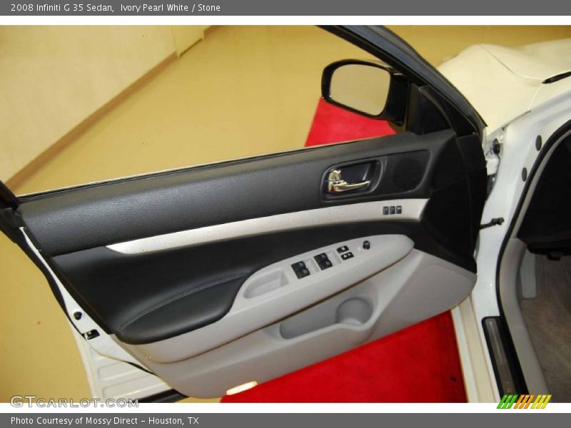 Ivory Pearl White / Stone 2008 Infiniti G 35 Sedan