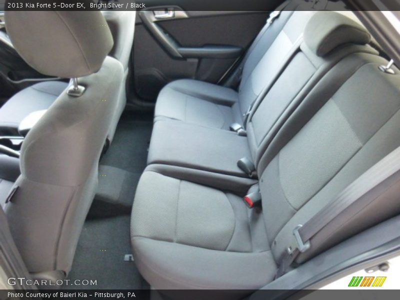 Bright Silver / Black 2013 Kia Forte 5-Door EX