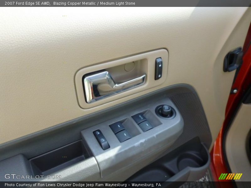 Blazing Copper Metallic / Medium Light Stone 2007 Ford Edge SE AWD