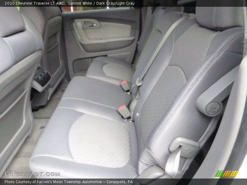 Summit White / Dark Gray/Light Gray 2010 Chevrolet Traverse LT AWD