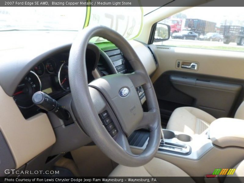 Blazing Copper Metallic / Medium Light Stone 2007 Ford Edge SE AWD
