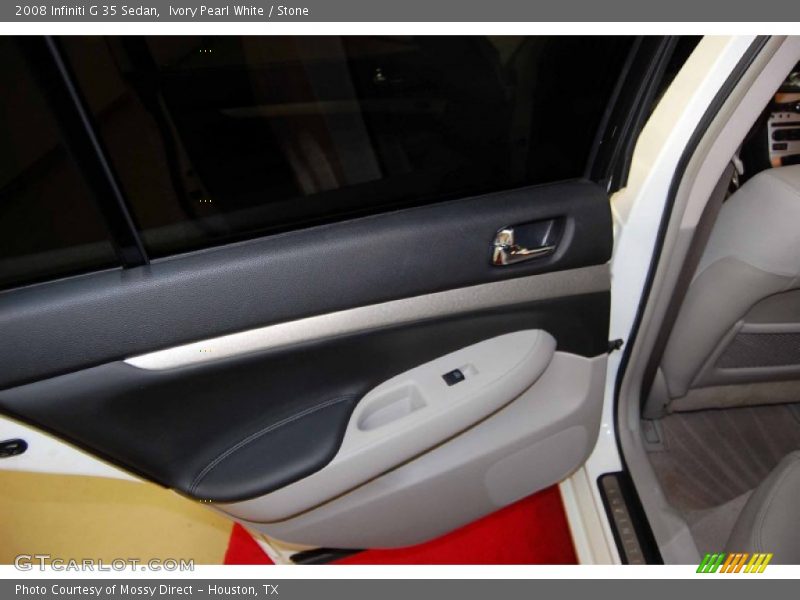 Ivory Pearl White / Stone 2008 Infiniti G 35 Sedan