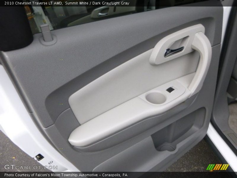 Summit White / Dark Gray/Light Gray 2010 Chevrolet Traverse LT AWD