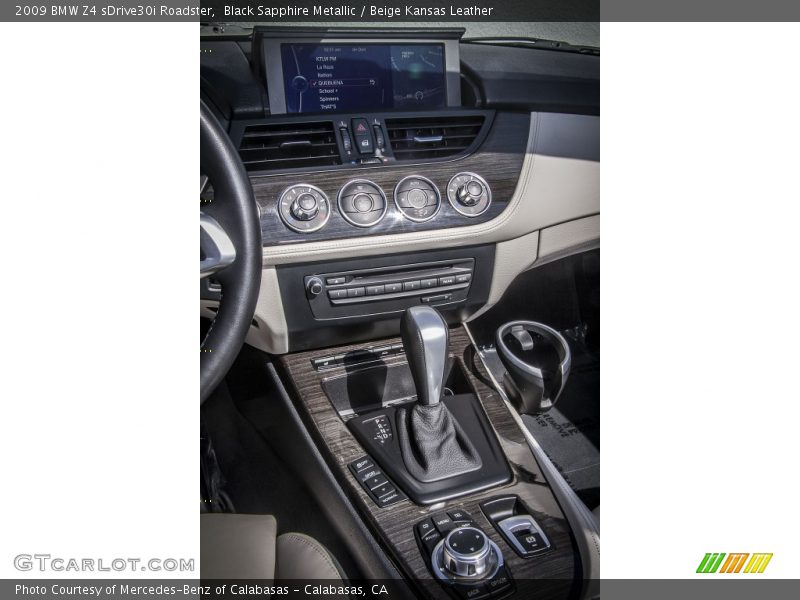 Black Sapphire Metallic / Beige Kansas Leather 2009 BMW Z4 sDrive30i Roadster