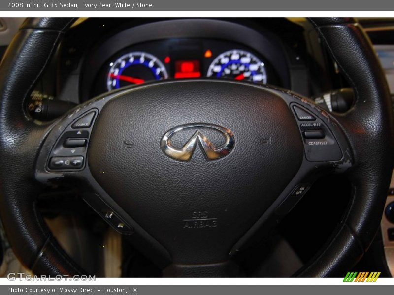 Ivory Pearl White / Stone 2008 Infiniti G 35 Sedan