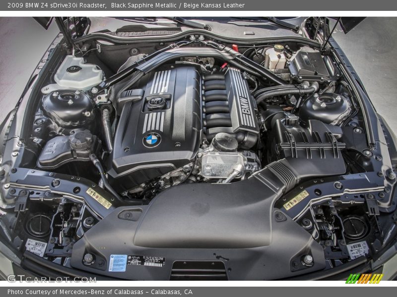 Black Sapphire Metallic / Beige Kansas Leather 2009 BMW Z4 sDrive30i Roadster