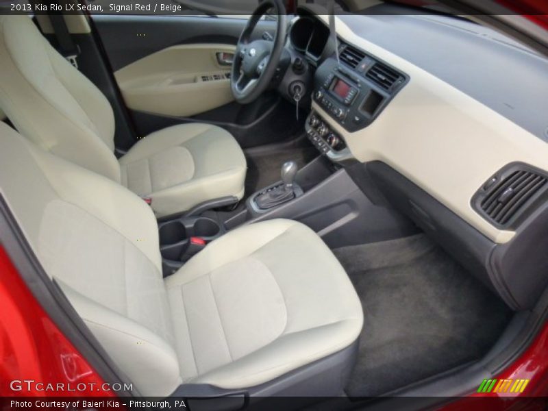 Signal Red / Beige 2013 Kia Rio LX Sedan