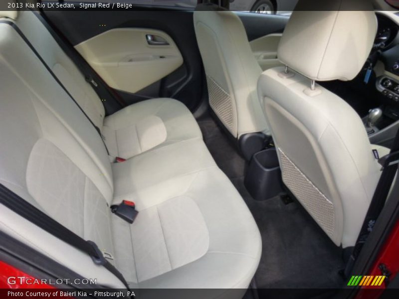 Signal Red / Beige 2013 Kia Rio LX Sedan