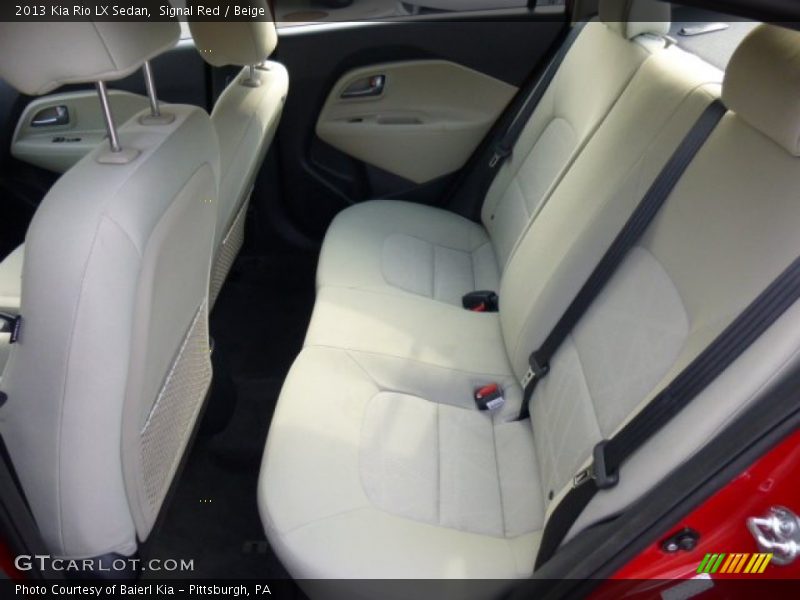 Signal Red / Beige 2013 Kia Rio LX Sedan