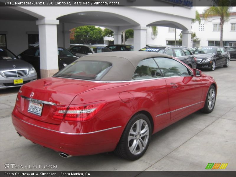 Mars Red / Almond/Mocha 2011 Mercedes-Benz E 350 Cabriolet
