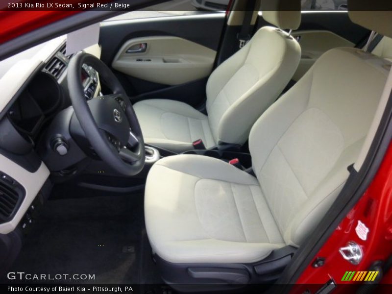 Signal Red / Beige 2013 Kia Rio LX Sedan