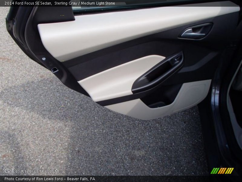 Sterling Gray / Medium Light Stone 2014 Ford Focus SE Sedan