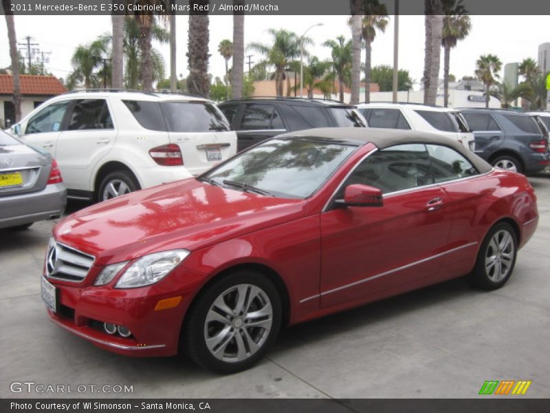 Mars Red / Almond/Mocha 2011 Mercedes-Benz E 350 Cabriolet