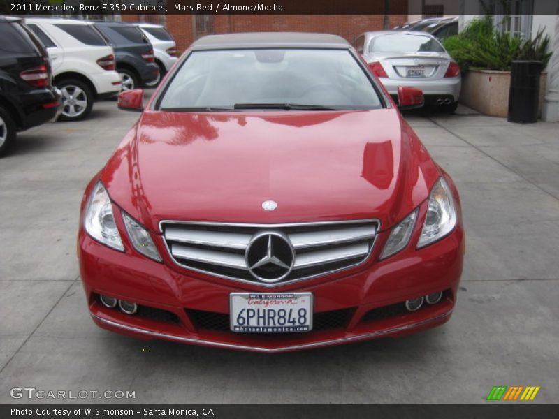 Mars Red / Almond/Mocha 2011 Mercedes-Benz E 350 Cabriolet