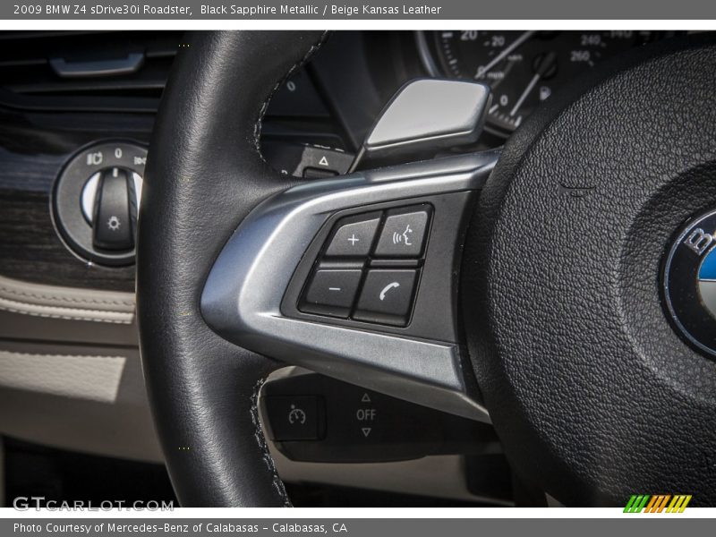 Controls of 2009 Z4 sDrive30i Roadster