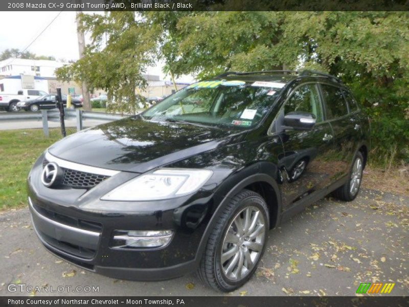 Brilliant Black / Black 2008 Mazda CX-9 Grand Touring AWD
