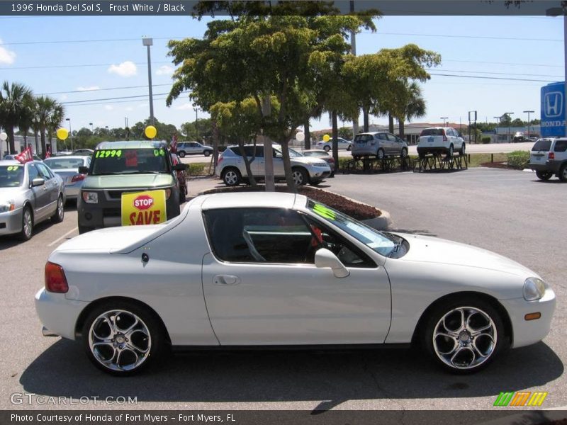 Frost White / Black 1996 Honda Del Sol S