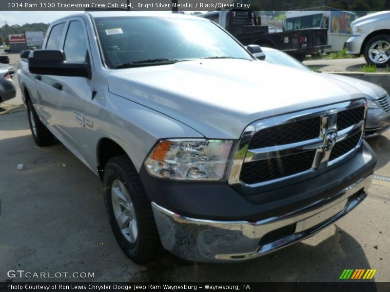 Bright Silver Metallic / Black/Diesel Gray 2014 Ram 1500 Tradesman Crew Cab 4x4