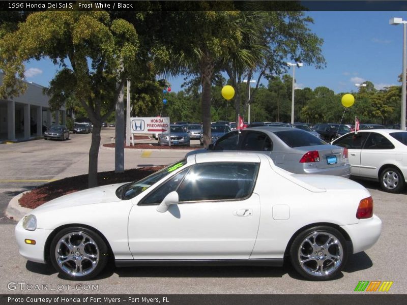 Frost White / Black 1996 Honda Del Sol S
