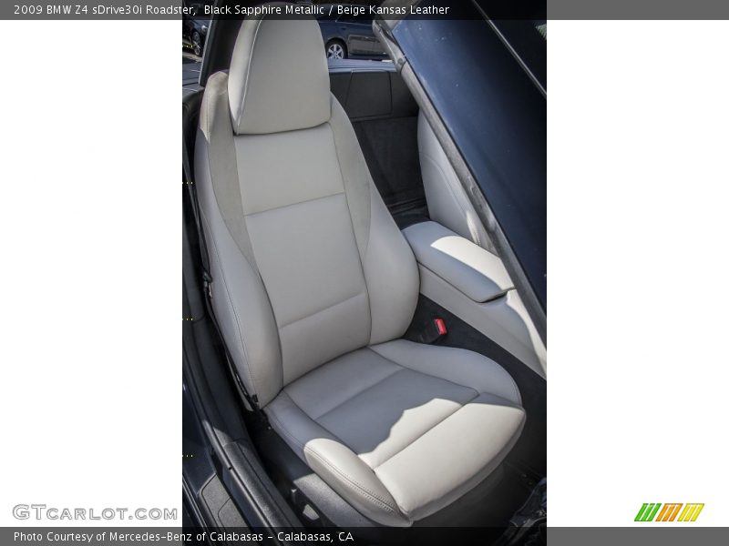Black Sapphire Metallic / Beige Kansas Leather 2009 BMW Z4 sDrive30i Roadster