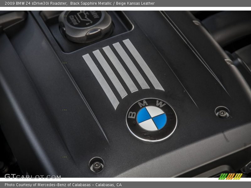 Black Sapphire Metallic / Beige Kansas Leather 2009 BMW Z4 sDrive30i Roadster