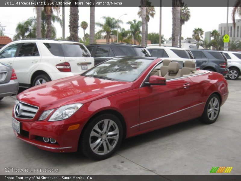Mars Red / Almond/Mocha 2011 Mercedes-Benz E 350 Cabriolet