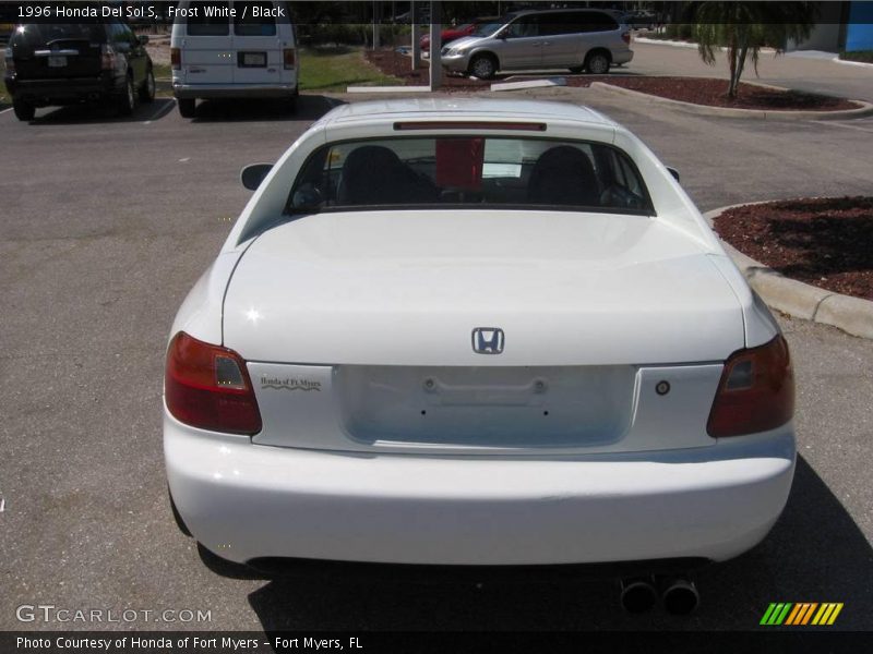 Frost White / Black 1996 Honda Del Sol S