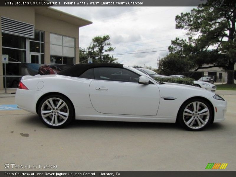 Polaris White / Warm Charcoal/Warm Charcoal 2012 Jaguar XK XKR Convertible