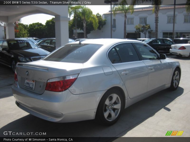 Titanium Silver Metallic / Grey 2006 BMW 5 Series 530i Sedan