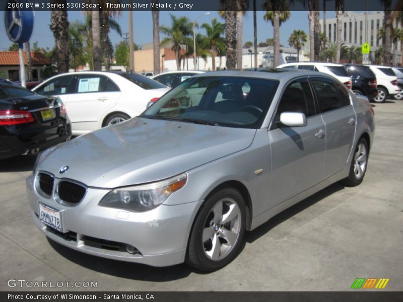 Titanium Silver Metallic / Grey 2006 BMW 5 Series 530i Sedan