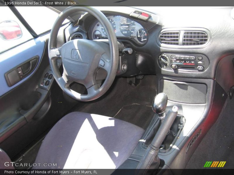 Frost White / Black 1996 Honda Del Sol S
