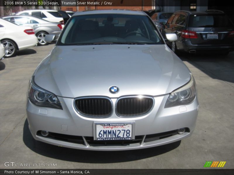 Titanium Silver Metallic / Grey 2006 BMW 5 Series 530i Sedan