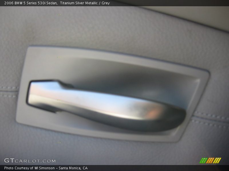 Titanium Silver Metallic / Grey 2006 BMW 5 Series 530i Sedan